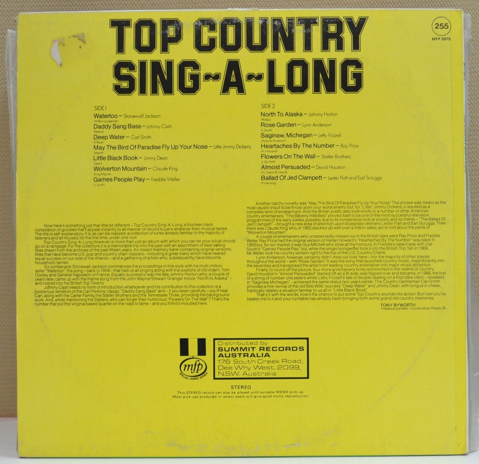 top country sing along songs