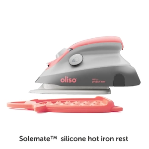 OLISO Mini Project Iron M3Pro-CORAL, Ceramic Soleplate, SoleMate & Prolight