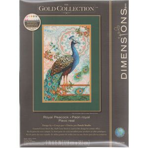 ROYAL PEACOCK Counted Cross Stitch Kit, 70-35339