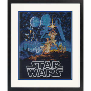 Star Wars LUKE & PRINCESS LEIA Counted Cross Stitch Kit, 70-35380 by Dimensions