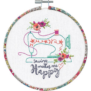 Dimensions SEW HAPPY Stamped Embroidery Kit, 72-76293