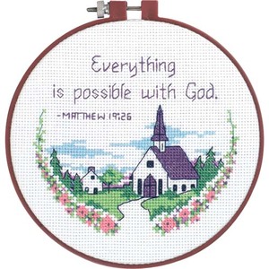 Dimensions EVERYTHING POSSIBLE Counted Cross Stitch Kit, Learn A Craft 72472