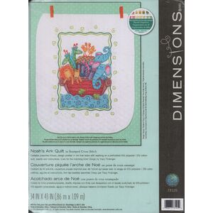 Dimensions NOAH'S ARK QUILT Stamped Cross Stitch Kit, 73125