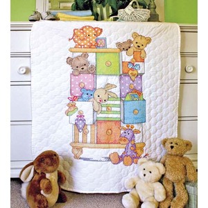 Dimensions BABY DRAWERS QUILT Stamped Cross Stitch Kit, 73537