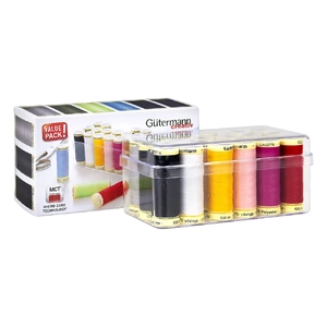 Gutermann Sewing Thread Box 18 Assorted Spools 100m Sew-All Thread