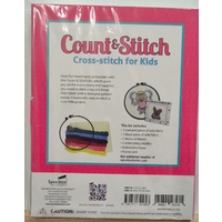 BMS Count And Stitch Cross Stitch For Kids Kit Includes All Items Needed to Do