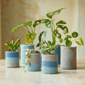 The Peaceful Plant Pots Crochet Kit, DMC Mindful Making CR101K