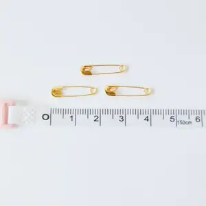 19mm Gold Colour Safety Pins, box of 500