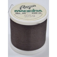 Madeira Rayon 40 #1059 DARK CHOCOLATE 200m Machine Embroidery Thread