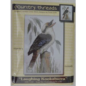 Country Threads Laughing Kookaburra Cross Stitch Kit 16 x 24cm 16ct Aida #FJ-001