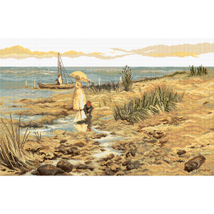 MOYES BAY, BEAUMARIS Country Threads Cross Stitch Kit, 30 x 47.5cm, FJ-4016