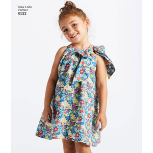 New Look Pattern 6522 Child's and Girls' Dresses and Top