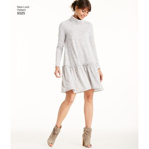 New Look Pattern 6525 Misses' Knit Dress