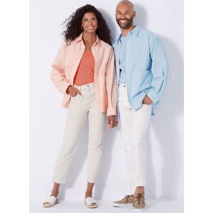 New Look Sewing Pattern N6724 Unisex Shirt Sizes XS-XL