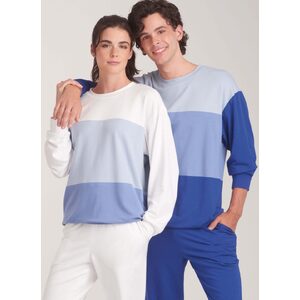 New Look Sewing Pattern N6772 Unisex Knit Top and Jogger Bottoms