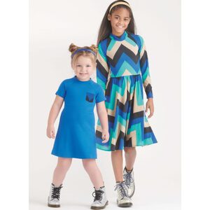 New Look Sewing Pattern N6773 Children’s and Girls’ Knit Dresses