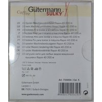 GUTERMANN, Rayon 40 Thread 10 x 200m Spool Pack # 5 Coffee Pack