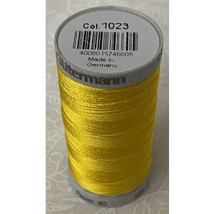 Gutermann Rayon 40 #1023 YELLOW, 500m Machine Embroidery Thread