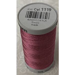 Gutermann Rayon 40 #1119 DARK MAUVE, 500m Machine Embroidery Thread