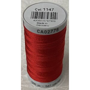 Gutermann Rayon 40 #1147 CHRISTMAS RED, 500m Machine Embroidery Thread