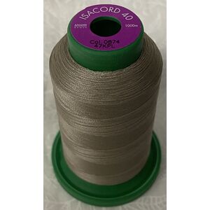 ISACORD 40 #0874 GRAVEL 1000m Machine Embroidery Sewing Thread