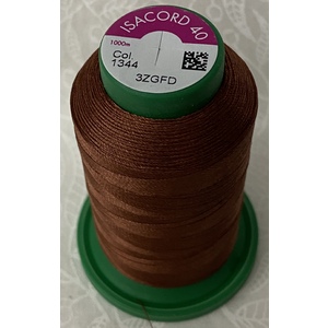 ISACORD 40 #1344 COFFEE BEAN 1000m Machine Embroidery Sewing Thread