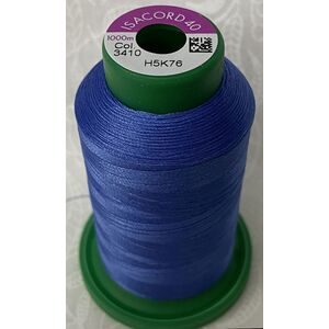 ISACORD 40 #3410 RICH BLUE 1000m Machine Embroidery Sewing Thread