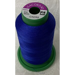 ISACORD 40 #3543 ROYAL BLUE 1000m Machine Embroidery Sewing Thread