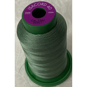 ISACORD 40 #5542 GARDEN MOSS 1000m Machine Embroidery Sewing Thread