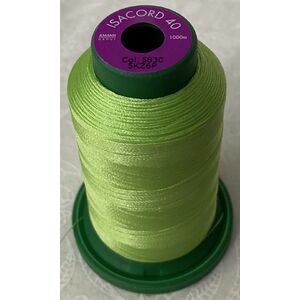 ISACORD 40 #5830 CHARTREUSE 1000m Machine Embroidery Sewing Thread