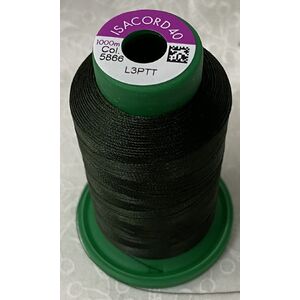 ISACORD 40 #5866 HERB GREEN 1000m Machine Embroidery Sewing Thread