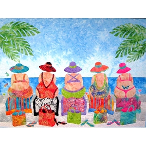 Beach Bums 33 x 43 Inches (Applique Pattern Only) by JoAnn Hoffman