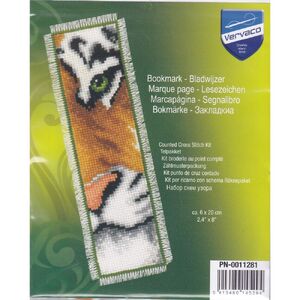 Vervaco TIGER Bookmark Counted Cross Stitch Kit PN-0011281