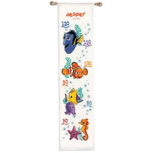 Vervaco DISNEY NEMO Growth Chart Counted Cross Stitch Kit PN-0014858