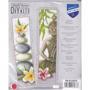 Vervaco PEBBLES & PETALS Bookmark Counted Cross Stitch Kit PN-0143910