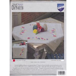 Vervaco VIOLETS Table Runner Kit 40 x 100cm, PN-0167818