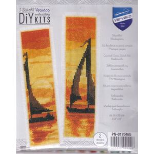 Vervaco SAILING AT SUNSET Bookmarks Counted Cross Stitch Kit PN-0170465