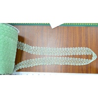 MINT 37mm Feather Edge Eyelet Lace, Per metre