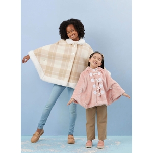 Simplicity Sewing Pattern S3043K5 Children’s and Girls’ Ponchos Sizes 7-14