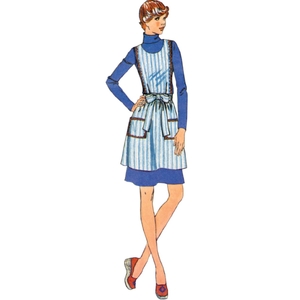 Simplicity Sewing Pattern S3051 Misses’ Apron in Two Lengths Sizes S-L