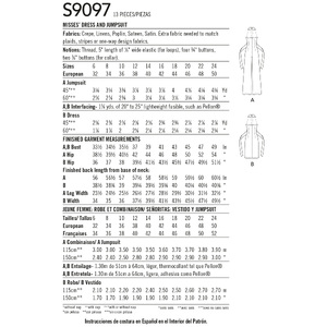 Simplicity Sewing Pattern S9097 Misses' Dress & Jumpsuit H5 Sizes 6-14