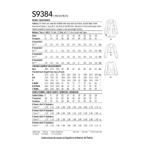 S9384 MISSES' SWEATSHIRTS Simplicity Sewing Pattern 9384