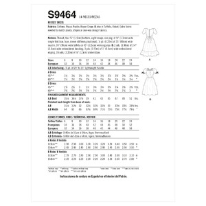 S9464 MISSES' DRESS Simplicity Sewing Pattern 9464