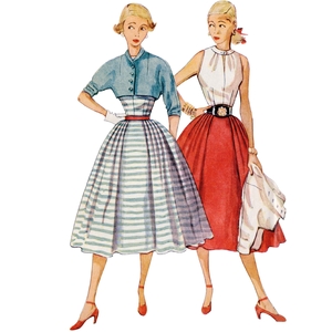 Simplicity Sewing Pattern S9699 Misses’ Vintage Skirt Blouse & Jacket Sizes 6-14