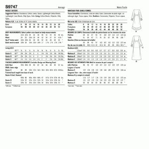 Simplicity Sewing Pattern S9747K5 Misses' Dusters Sizes 8-16