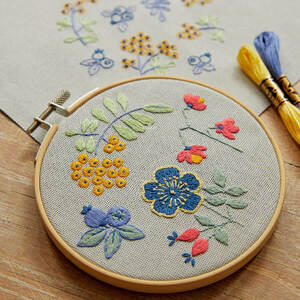 The Forest Fruits Embroidery Duo Kit, DMC Mindful Making TB165