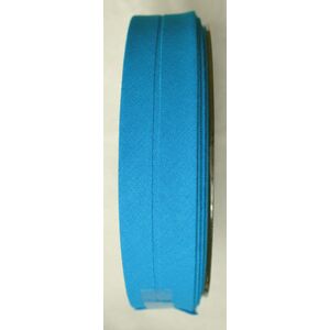 Cotton Bias Binding, 25mm Single Folded, AQUA FULL 20m Roll