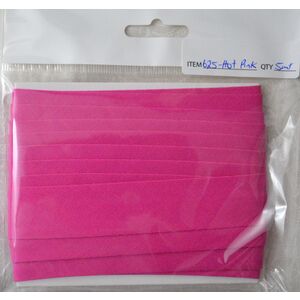 Cotton Bias Binding, 25mm Single Folded, CYCLAMEN PINK Per 5 Metre Packet