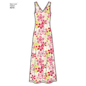 New Look Sewing Pattern 6210 Misses' Knit Dress in Two Lengths