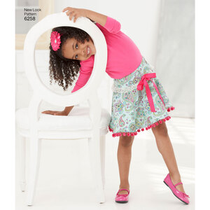 New Look Sewing Pattern 6258 Child's and Girls' Circle Skirts